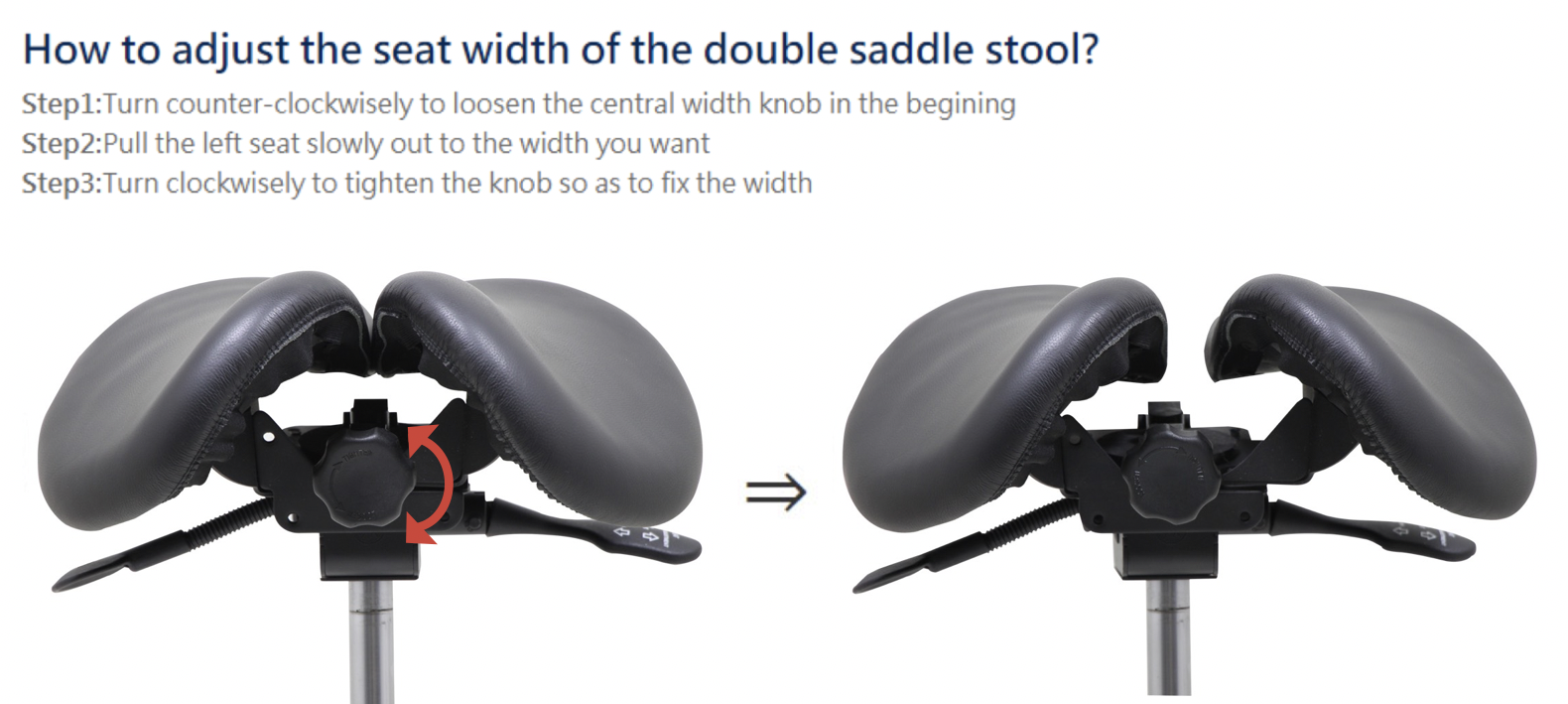 Twin Saddle stool